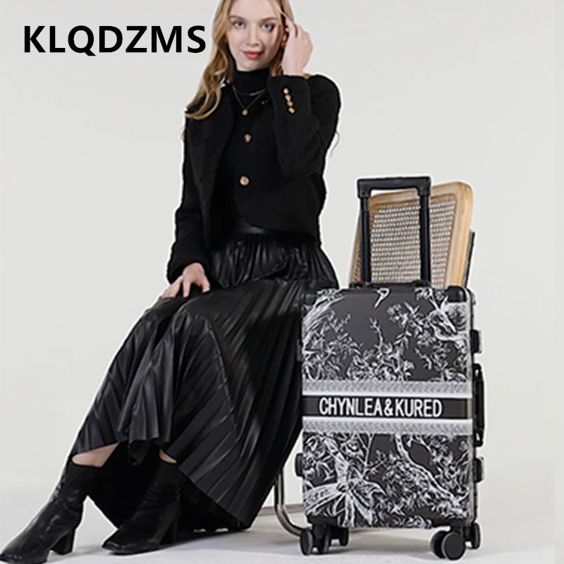 KLQDZMS 20-дюймовый чемодан дл – обзор и цена Spinner Wheel Rolling Suitcase 20 Inch