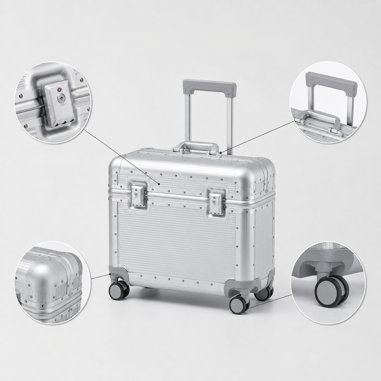 Чемодан Bunnyfly 20 дюймов для – обзор и цена Aluminum Frame Carry On Luggage