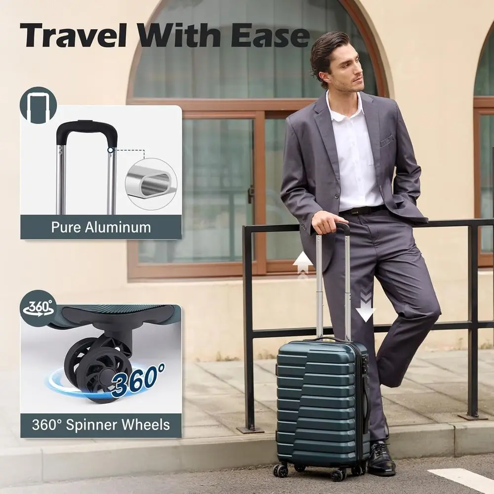 Набор из 3-х чемоданов с жестк – обзор и цена Expandable Hard Shell Luggage Set