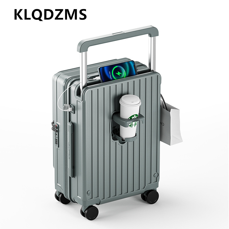 Чемодан KLQDZMS с передним отк – обзор и цена Front Opening Laptop Luggage 24 Inch