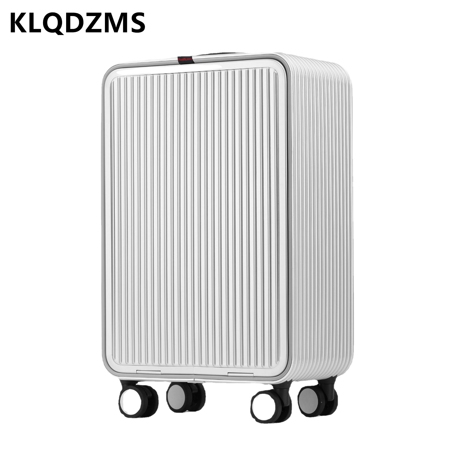 KLQDZMS Чемодан из алюминиевог – обзор и цена Front Opening Laptop Luggage 24 Inch