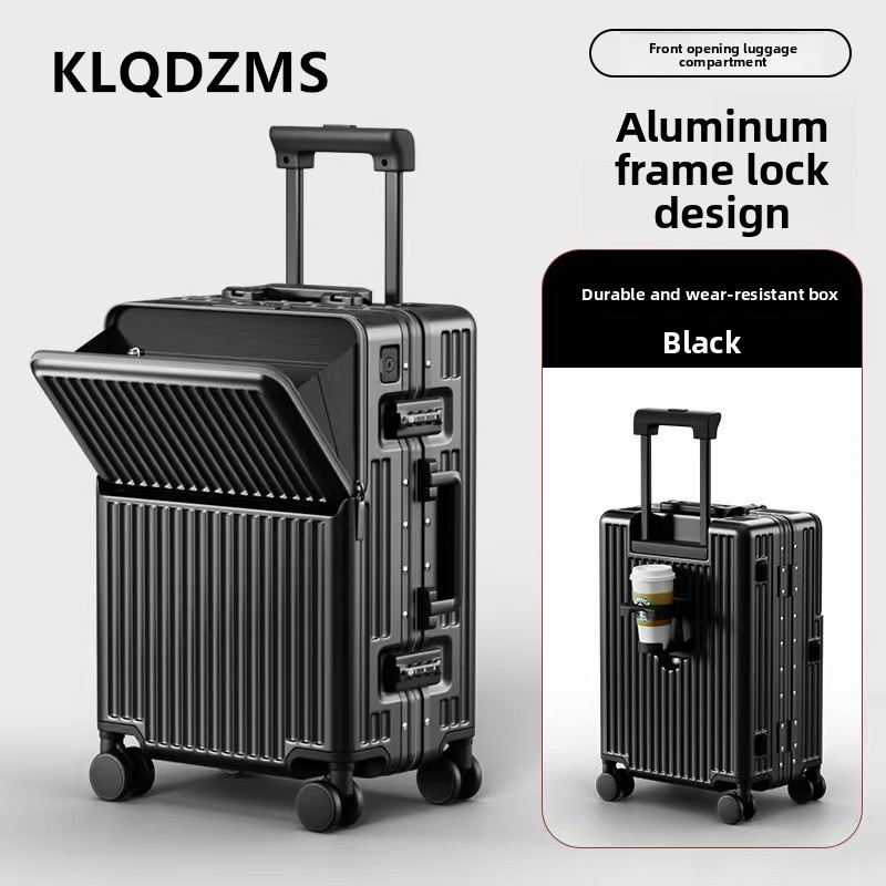 Многофункциональный чемодан KL – обзор и цена Front Opening Laptop Luggage 24 Inch