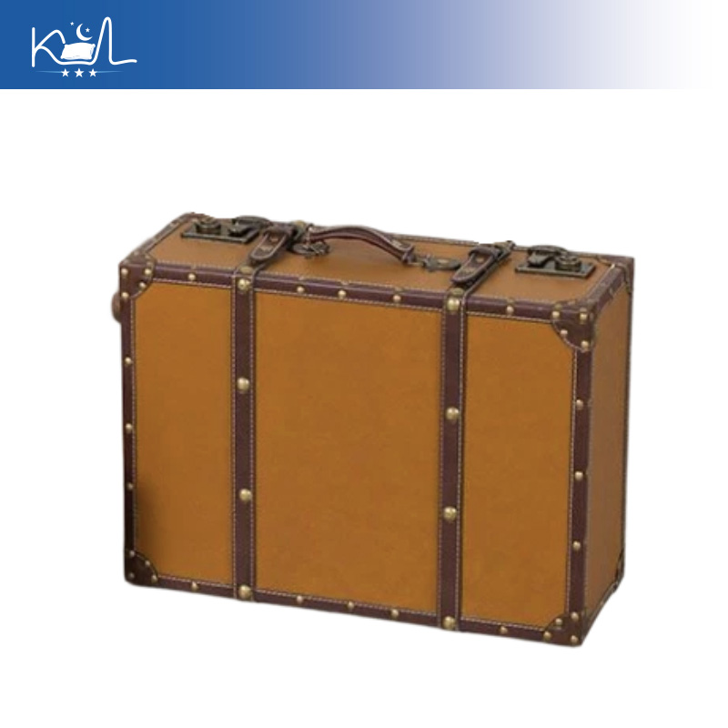 Винтажный оранжевый декоративн – обзор и цена Retro Vintage Trunk Suitcase