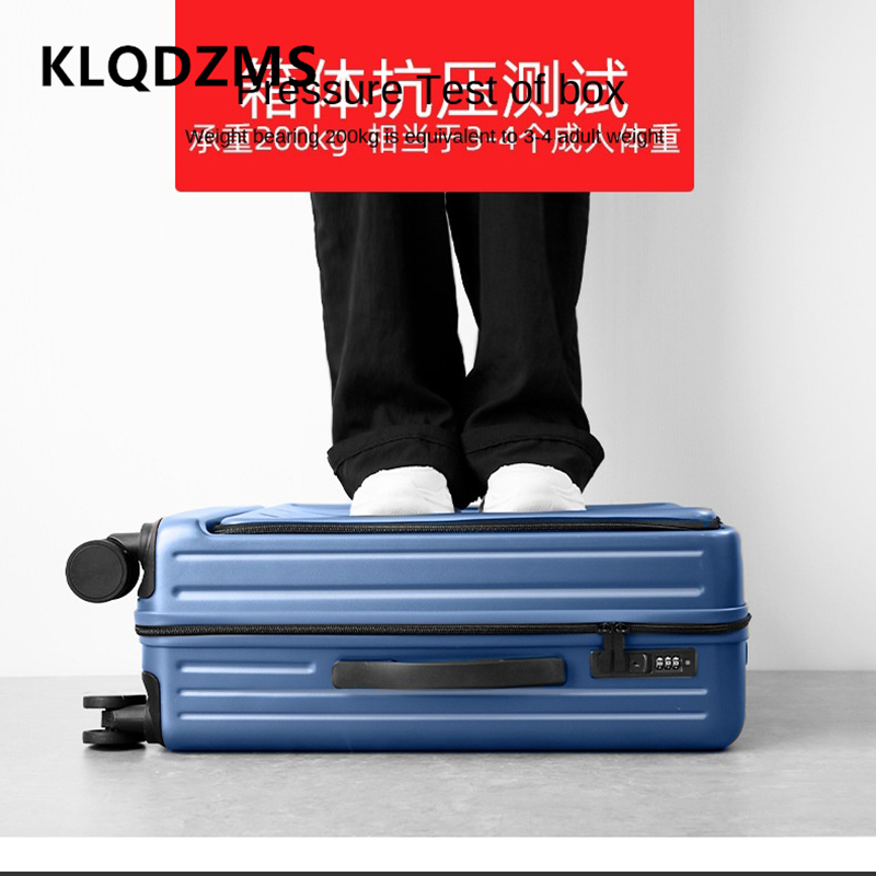 Чемодан KLQDZMS 20 дюймов с пе – обзор и цена Front Opening Laptop Luggage 24 Inch