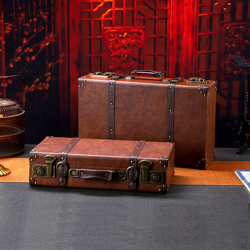 Винтажный деревянный чемодан,  – обзор и цена Retro Vintage Trunk Suitcase