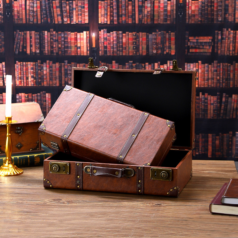 Винтажный деревянный чемодан,  – обзор и цена Retro Vintage Trunk Suitcase
