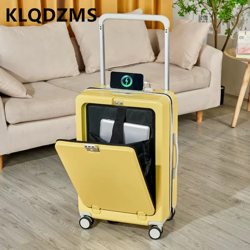 KLQDZMS 20/22/24/26-дюймовый в – обзор и цена Front Opening Laptop Luggage 24 Inch