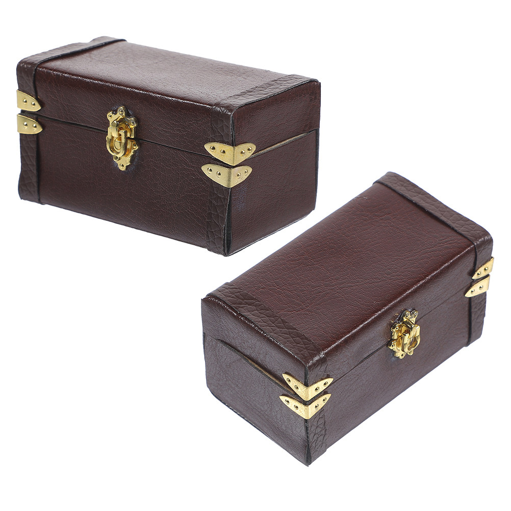 2 шт. миниатюрных винтажных че – обзор и цена Retro Vintage Trunk Suitcase