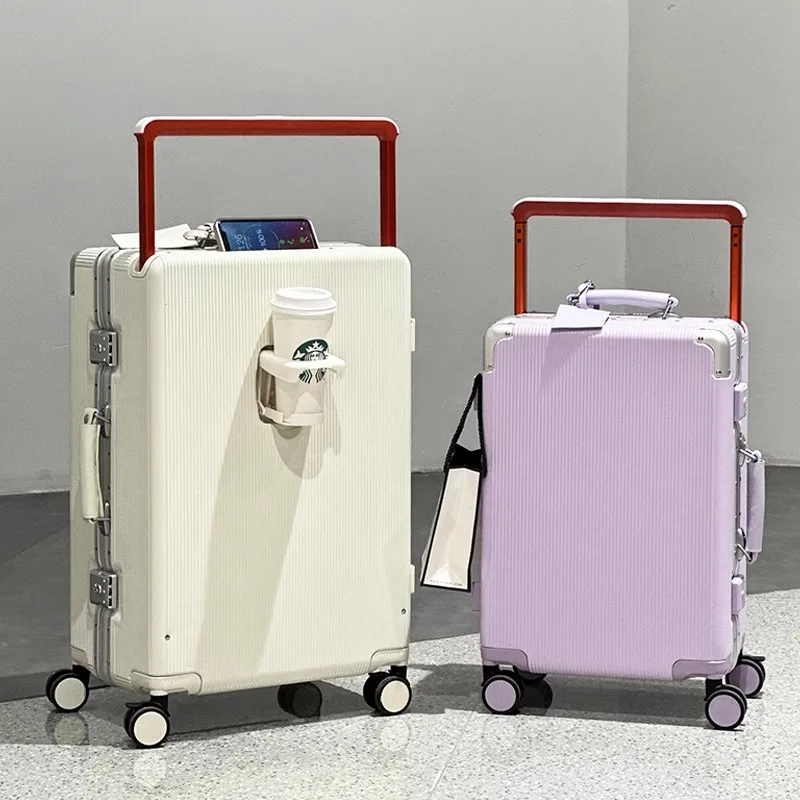 Чемодан с широкой ручкой для п – обзор и цена Aluminum Frame Carry On Luggage
